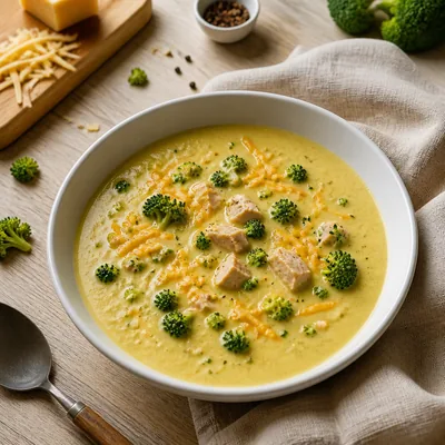 Картофельный суп-пюре с брокколи и сыром — рецепт с фото